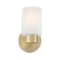 Westinghouse Fixture Wall 60W Sylvestre Champagne Brass CylIndoorical Frosted Glass 6126400 - alternate 3